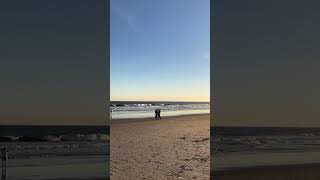 Rockaway Beach Atlantic Ocean low tide queens nyc [upl. by Yeltsew196]