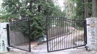 ALEKO® AS1200 Dual Swinging Gate Opener [upl. by Ahsakal674]