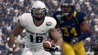 College Football 1220 Utah State vs Kent State Full Game Highlights  2019 Frisco Bowl  NCAA 14 [upl. by Harwilll454]