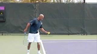 James Blake Slow Motion First and Second Serve [upl. by Eicrad]