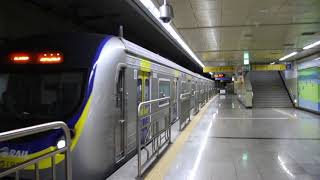 Korail Bundang Line train arriving at Daemosan [upl. by Nemajneb396]