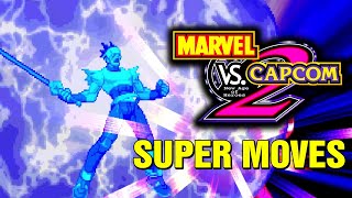 Marvel vs Capcom 2 All Hyper Super Combos Moves Arcade Console Xbox360 Dreamcast PS3 [upl. by Neroc997]