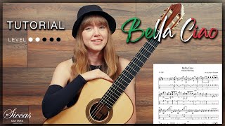 Bella Ciao Classical Guitar Tutorial [upl. by Buine204]