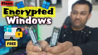 Clone Encrypted Windows to SSD for Free TechnoBaazi HINDI Tutorial [upl. by Leinad]