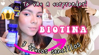 COMO hacer CRECER el CABELLO RÁPIDO con BIOTINA [upl. by Conchita]