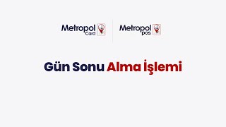 MetropolPos  Gün Sonu Alma İşlemi [upl. by Kamerman]