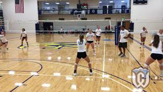 2018 Whitman Womens Volleyball Opening Practice Highlights [upl. by Vernier286]