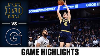 Notre Dame vs Georgetown Game Highlights  202425 ACC Mens Basketball [upl. by Caputo68]