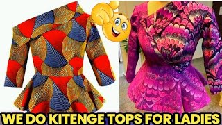 2025 new kitenge tops designs 😍 for more designs call 📞 0787 592665 [upl. by Ahsiakal883]