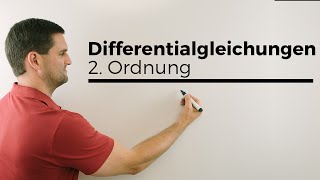 Differentialgleichungen allgemeiner Lösungsansatz 2 Ordnung homogen  Mathe by Daniel Jung [upl. by Lesly]