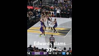 Anthony Edwards DROPS THE SLEDGEHAMMER ON Domantas Sabonis😱🤯 nba nbahighligts nbahighlightstoday [upl. by Ahseena]