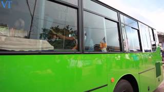 New buses ready to roll in Vientiane [upl. by Eibreh]