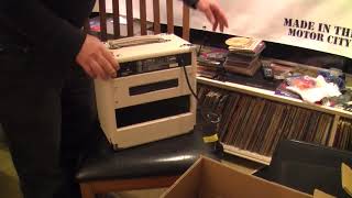 Monoprice 5W Tube Combo Amp Laney Cub 8 clone Unboxing and initial test [upl. by Midis]