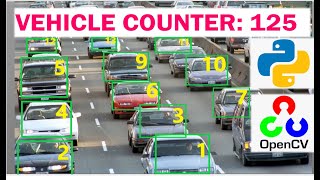 Python Project Tutorial Vehicle Detection And Counting using OpenCV  Vehicle Counting using OpenCV [upl. by Funda]