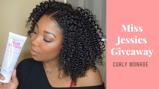 Miss Jessies Soft Pillow Curls Review amp GiveawayOPEN  Curly Monroe [upl. by Sehguh]