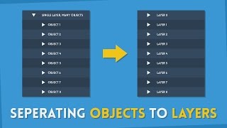 How To Seperate Objects to Their Own Layers  Illustrator Tutorial [upl. by Ruelle]