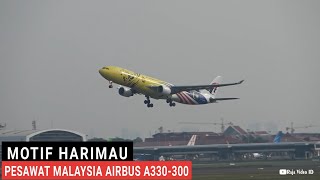 Pesawat Livery Harimau Airbus A330300 Malaysia Airlines Take Off Bandara SoekarnoHatta Jakarta [upl. by Cadman474]