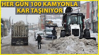 Karlıovada Kar Kamyonlarla İlçe Dışına Taşınıyor [upl. by Yaron]