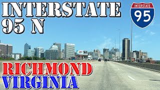 I95 North  Richmond  Petersburg  Ashland  Virginia  4K Highway Drive [upl. by Eivets]