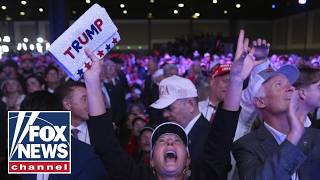 Crowd goes absolutely nuts for Trumps victory Fox reports [upl. by Normand]