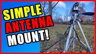 Easy Tripod Antenna Mount For Portable Ham Radio Use  Parks On The Air [upl. by Eshman]