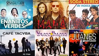 Rock En Español De Los 80 Y 90  Exitos Classicos Del Rock Maná Enrique Bunbury Hombres G y más [upl. by Aneeb59]