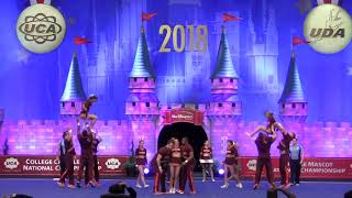 2018 Virginia Tech Hokies Cheer  UCA Championship Round 1 [upl. by Nosam]