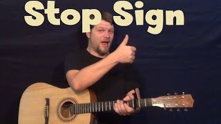 Stop Sign Beyonce Easy Guitar Lesson How to Play Tutorial [upl. by Dahlia]