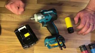 Makita AkkuSchlagschrauber DTW285Z LiIon Schlagschrauber – BlauSchwarz unboxing und Anleitung [upl. by Anasiul]