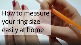 how to measure your ring size [upl. by Nahtanaj]