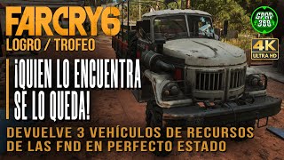 Far Cry 6  Logro  Trofeo ¡Quien lo encuentra se lo queda Entregar 3 vehículos de recursos [upl. by Ming]