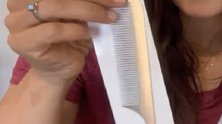 2 Pieces Metal Rat Tail Hair Styling Combs Silver Fine Teasing Pintail Barber Combs Review [upl. by Winston]