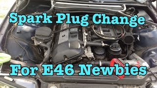 BMW E46 Maintenance How To Change Your Spark Plugs And Check The Fluids [upl. by Brick]