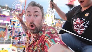 Florida Strawberry Festival Opening Day 2024 Scary Carnival Rides amp Trying To Eat Healthy Fair Food [upl. by Mogerly277]