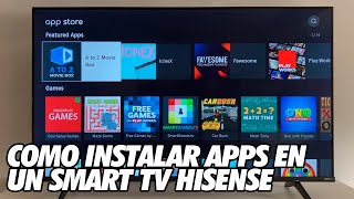 Como Instalar y Desinstalar Aplicaciones en un Smart TV Hisense VIDAA [upl. by Llerral]