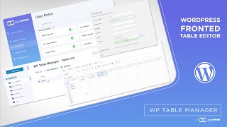 WordPress frontend table editor [upl. by Itnava]