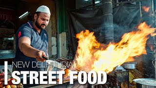 Indian Street Food  New Delhi （インドで愛されるストリートフードとは） [upl. by Alfie]