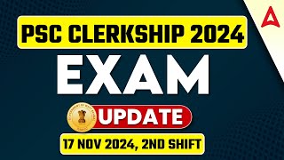 PSC Clerkship 4th Shift Today  PSC Clerkship Exam Review  17 Nov 2024  Difficult Level [upl. by Neehs]