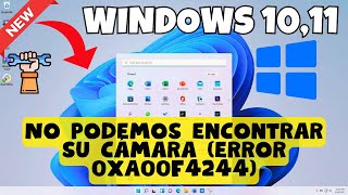 No podemos encontrar su cámara error 0xA00F4244 en Windows 1110 [upl. by Auqinahs]