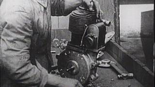 Early Motorcycle Manufacture  The Rover Imperial silent movie [upl. by Anenahs810]