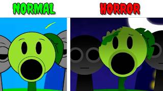 Incredibox Sprunki Plants vs zombies  Normal Versions VS Horror Versions [upl. by Asoral756]