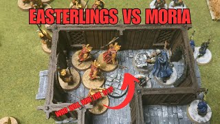 Moria vs Easterlings amp Khand 500pt MESBG Battle Report [upl. by Grindlay]