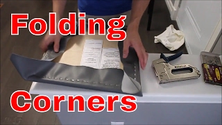 How to Recover a Chair Seat  Easy to Fold Corners [upl. by Cadmar]