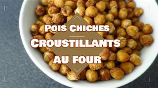 Recette facile  Pois chiches croustillants au four apéro snack croûtons [upl. by Asiaj358]