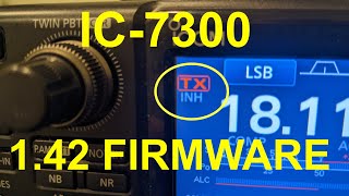 Icom IC7300 Firmware v142 NEW FEATURE [upl. by Berkin609]