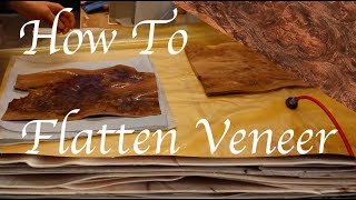 How to Flatten Veneer  SE Woodwork [upl. by Modestine527]