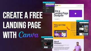 How to Create a Landing Page With Canva [upl. by Jaala263]