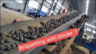 How to produce industrial briquette with binder coldpressbriquette briquettebinder [upl. by Peper]