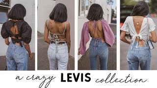 A denim addicts LEVIS JEANS COLLECTION  try on [upl. by Gentry]