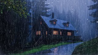 Gentle Night RAIN  Rain Sounds For Sleeping  Thunderstorm Sounds Relax Study ASMR [upl. by O'Malley]